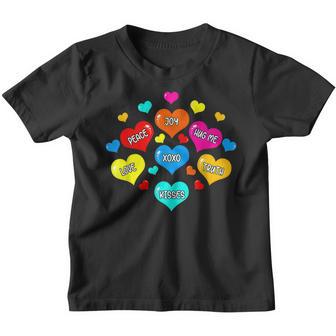 Heart Candy Funny Valentines Day 2023 Boys Girls Kids Youth T-shirt - Thegiftio UK