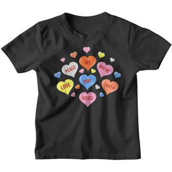 Heart Candy Funny Valentines Day Boys Girls Kids Youth T-shirt - Thegiftio UK