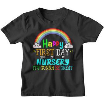 Hello Nursery Nursery Here I Come 1St Day Back To School Youth T-shirt - Thegiftio UK