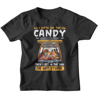 Hijacker I Gotta See The Candy First Im Not Stupid Halloween Youth T-shirt - Thegiftio UK