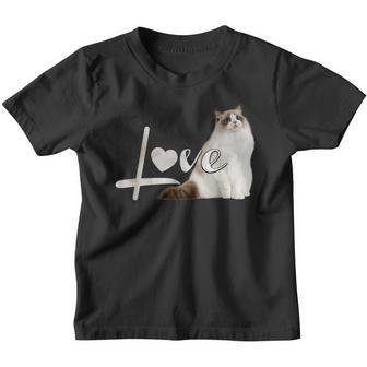 Himalayan Birman Ragdoll Snowshoe Love Kitten Youth T-shirt - Thegiftio UK