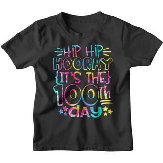 Hip Hip Hooray Its The 100Th Day Of School Teacher Life Youth T-shirt - Thegiftio UK
