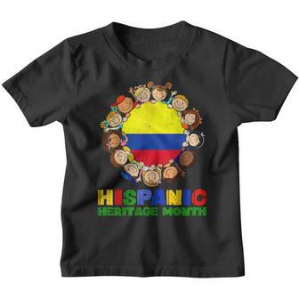 Hispanic Heritage Month Colombia Kids Boys Girls Youth T-shirt - Thegiftio UK