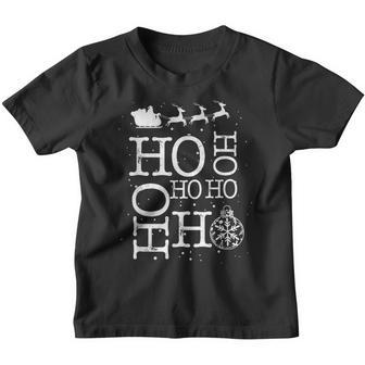 Ho Ho Ho Santa Claus Ornament Christmas Pajama Funny Gifts Youth T-shirt - Thegiftio UK