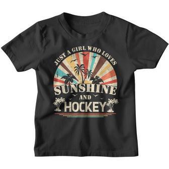 Hockey Just A Girl Who Loves Sunshine And Hockey V2 Youth T-shirt - Thegiftio UK
