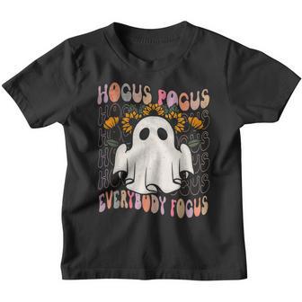 Hocus Pocus Everybody Focus Teacher Spooky Pumpkin Halloween V2 Youth T-shirt - Thegiftio UK
