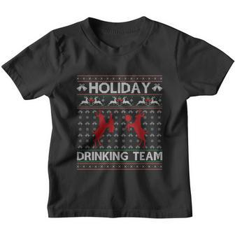 Holiday Ing Team Reindeer Ugly Christmas Sweater Gift Youth T-shirt - Monsterry CA