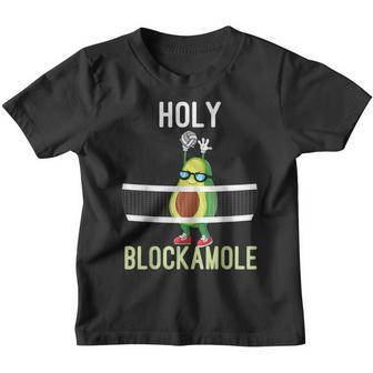 Holy Blockamole Funny Volleyball Block Avocado N Girls Youth T-shirt - Thegiftio UK