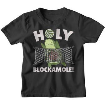 Holy Blockamole Volleyball Player Blocker Guacamole Avocado Youth T-shirt - Thegiftio UK