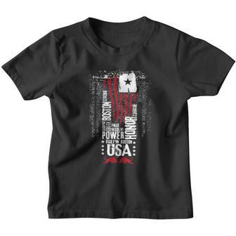 Honor Power USA Flag Youth T-shirt - Thegiftio UK