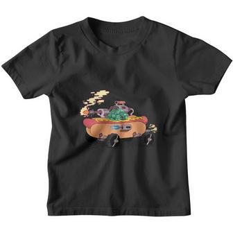 Hotdog Car V2 Youth T-shirt - Monsterry