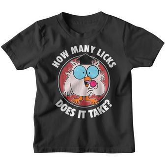 How Many Licks Does It Take Owl Love Men Women Youth T-shirt - Thegiftio UK