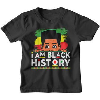 I Am Black History For Kids Boys Black History Month V2 Youth T-shirt - Seseable