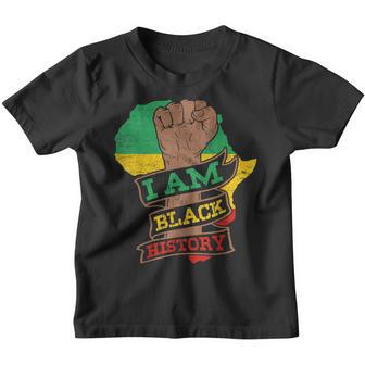 I Am Black History For Kids Boys Black History Month Youth T-shirt - Seseable