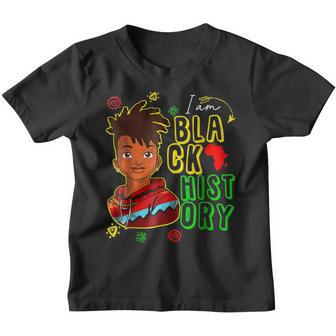 I Am Black History Month African American Kids Boys Youth T-shirt - Thegiftio UK
