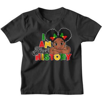 I Am Black History Month African American Queen Girls Youth T-shirt - Thegiftio UK