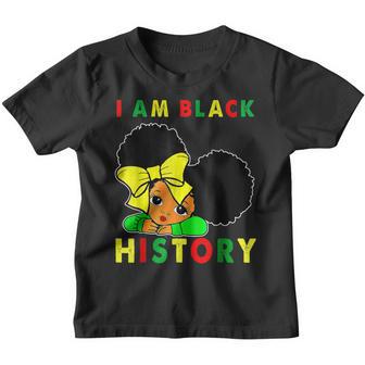 I Am Black History Month African Pride Queen Girls Youth T-shirt - Thegiftio UK