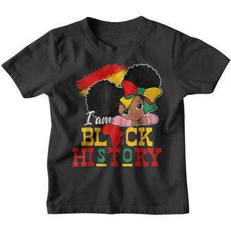 I Am Black History Month Black Melanin Kids Girl Toddler Youth T-shirt - Thegiftio UK