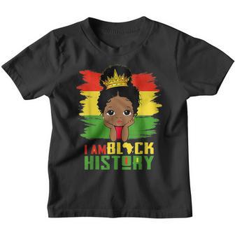 I Am Black History Month Pride African American Cute Girls Youth T-shirt - Thegiftio UK