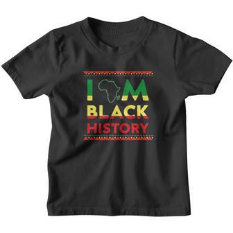 I Am Black History Month Proud Gift Youth T-shirt - Thegiftio UK
