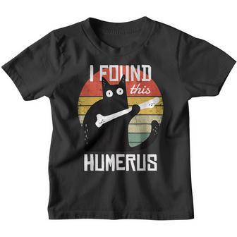 I Found This Humerus Cats Humorous Pun Funny Cat Lover Gift Youth T-shirt - Thegiftio UK