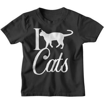 I Love Cats Dad Father Men Kitty Papa Christmas Girl Meow V2 Youth T-shirt - Thegiftio UK