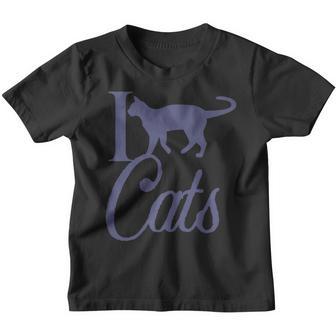 I Love Cats Dad Father Men Kitty Papa Christmas Girl Meow V7 Youth T-shirt - Thegiftio UK
