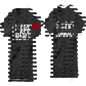 I Love Hot Cowboys I Heart Cowboys Funny Country Western Youth T-shirt | Mazezy