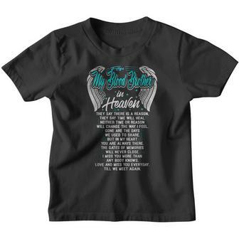 I Love My Blood Brother In Heaven Youth T-shirt - Thegiftio UK