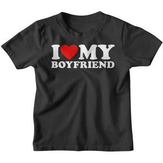 I Love My Boyfriend I Heart My Boyfriend Bf Youth T-shirt | Mazezy