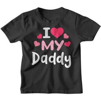 I Love My Daddy Awesome Heart Dad Fathers Day Cool Kids Youth T-shirt - Thegiftio UK