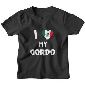 I Love My Gordo Funny Mexican Spanish Shirt For Mens Boys Youth T-shirt - Thegiftio UK