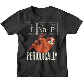 I Nap Periodically Funny Science Sloth Women Girls Youth T-shirt - Thegiftio UK