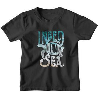 I Need Vitamin Sea Funny Ocean Turtle Water Beach V2 Youth T-shirt - Thegiftio UK