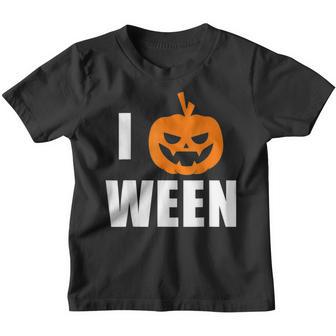 I Pumpkin Ween Funny Halloween Joke Quote V2 Youth T-shirt - Thegiftio UK