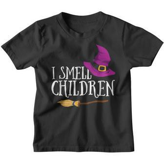 I Smell Children Teacher Halloween Party Witch Easy Costume V2 Youth T-shirt - Thegiftio UK