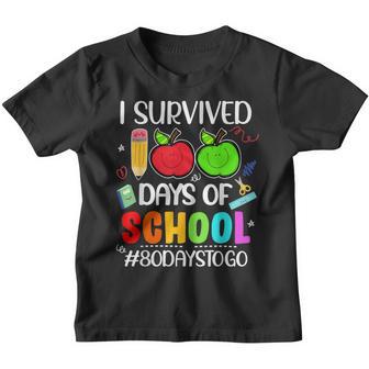I Survived 100 Days Of School Teachers Students Kids Boys Youth T-shirt - Thegiftio UK