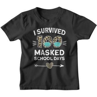 I Survived 100 School Days Funny 100Th Day Of School Youth T-shirt - Thegiftio UK