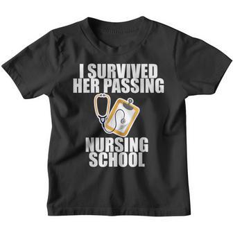 I Survived Her Passing Nursing School ---- Youth T-shirt - Thegiftio UK