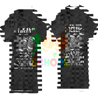I Tackled 100 Day Of School Football Boy 100Th Day Of School Youth T-shirt - Seseable