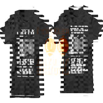 I Tackled 100 Days Of School 100Th Day Of School Football Youth T-shirt - Thegiftio