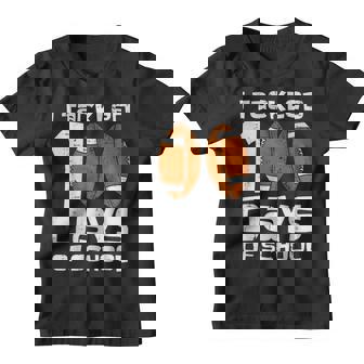 I Tackled 100 Days Of School Football 100Th Day Gifts Boys V4 Youth T-shirt - Thegiftio