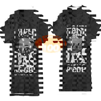 I Tackled 100 Days Of School Football 100Th Day Gifts V6 Youth T-shirt - Thegiftio