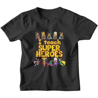I Teach Super Heroes Comic Book Hero Teacher Youth T-shirt - Thegiftio UK