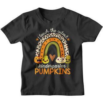 I Teach The Cutest Kindergarten Pumpkin Halloween Teacher V3 Youth T-shirt - Thegiftio UK