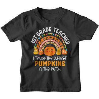 I Teach The Cutest Pumpkins In The Patch 1St Grade Teacher V12 Youth T-shirt - Thegiftio UK
