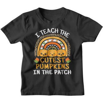 I Teach The Cutest Pumpkins In The Patch Teacher Halloween V27 Youth T-shirt - Thegiftio UK