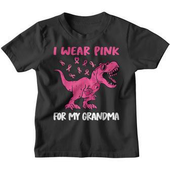 I Wear Pink For My Grandma Toddler Breast Cancer Awareness Youth T-shirt - Thegiftio UK