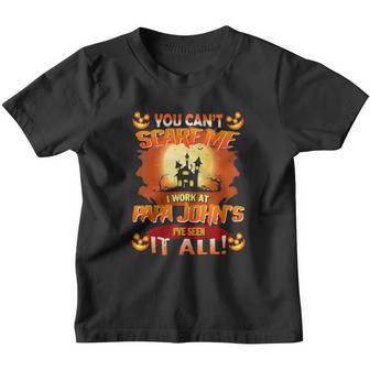 I Work At Papa John Youth T-shirt - Thegiftio UK