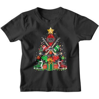 Ice Hockey Christmas Ornament Tree Funny Xmas Boy Girl Gifts Youth T-shirt - Thegiftio UK